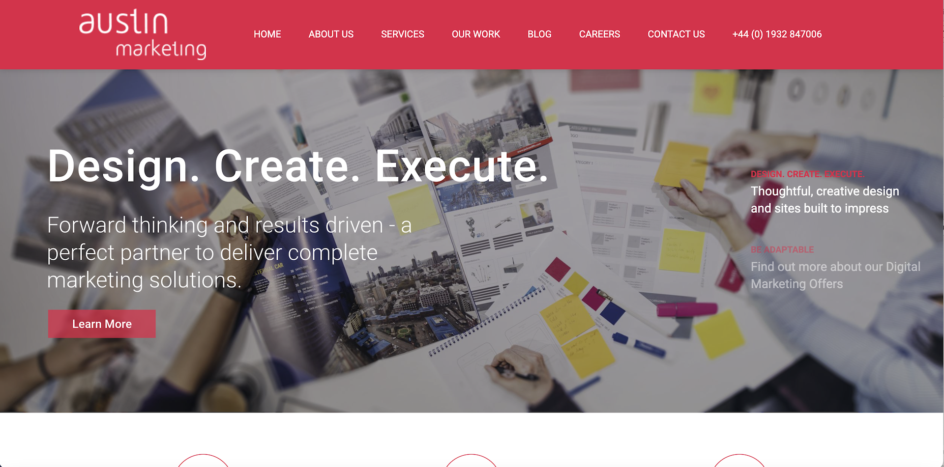 Austin Marketing Website Screenshot