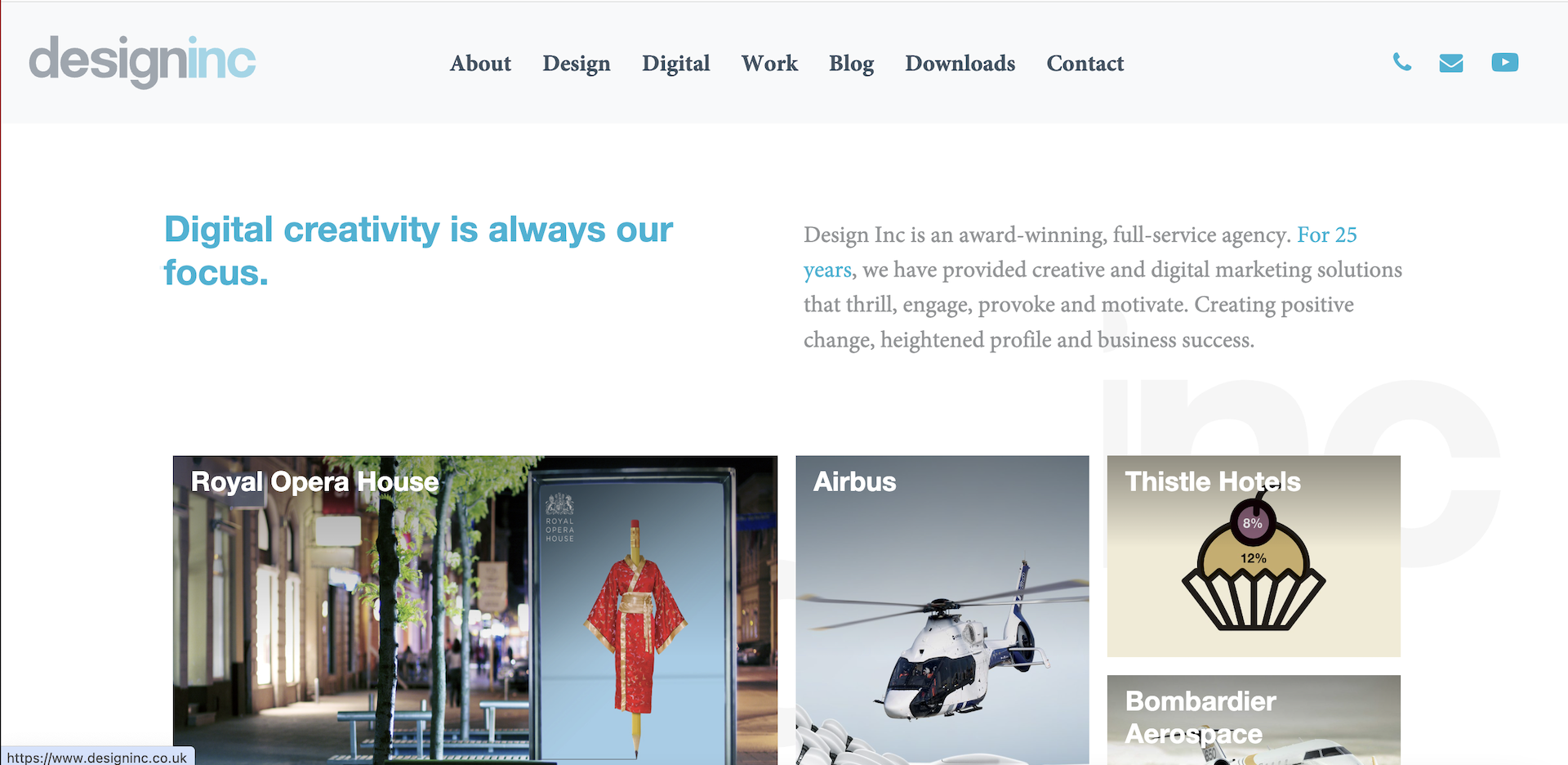 Design Inc Website Screenshot