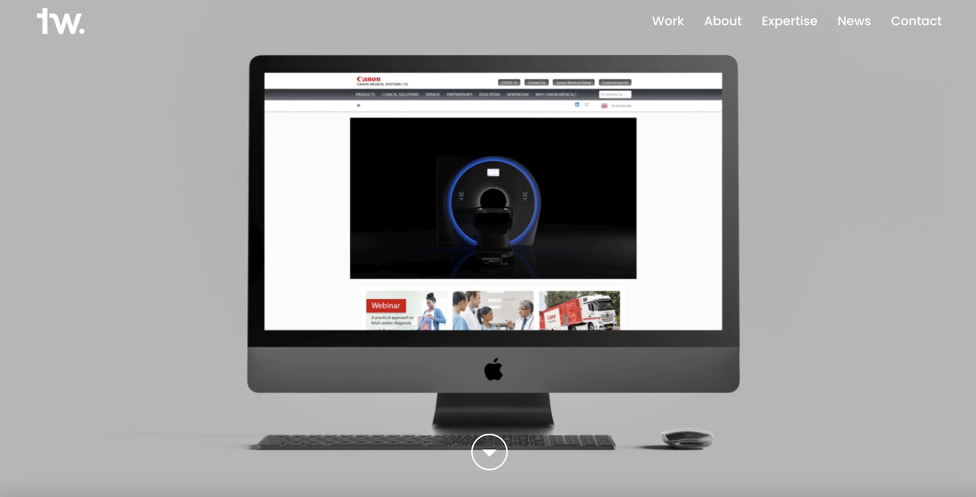 Screenshot from TW Creative Website