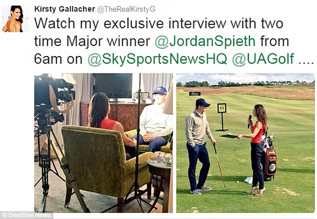 Sky Sports interview with Kirsty Gallacher and Jordan Spieth at our digital marketing golf event in St. Andrews